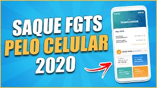 SAQUE FGTS pelo CELULAR para Qualquer Banco