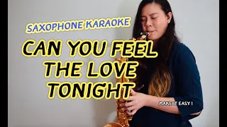 Can you feel the love tonight - Elton John - COVER & HOW TO PLAY with SAXOPHONE KARAOKE