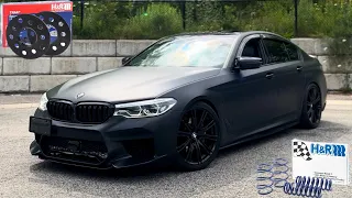 BMW G30 540i M SPORT / H&R LOWERING SPRINGS + SPACERS INSTALL