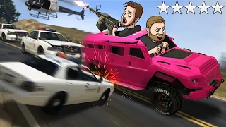 Escaping Five Stars Challenge!| GTA5