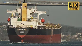 Giant Ships Passing the Bosphorus | 19 JAN 2024 | No Music!