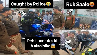 Caught by Police😭 | Superbikes vs Cops | Crazy public reactions on Zx10r