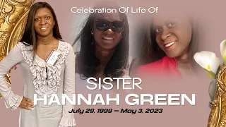 Celebration Of Life of Hannah Green