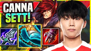 CANNA IS SO CLEAN WITH SETT! - T1 Canna Plays Sett Top vs Irelia! | Season 11