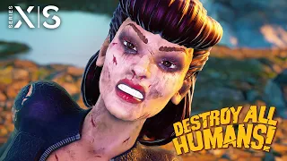 DESTROY ALL HUMANS! REMAKE - SILHOUETTE BOSS FIGHT + ENDING (4K Xbox Series X)