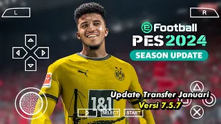 Update!! Transfer Januari Versi 7.5.7 eFootball Komo Fonts Name Komentator Peter Dury Camera ps5