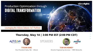 Production Optimization through Digital Transformation - Altizon and HMS Networks Webinar