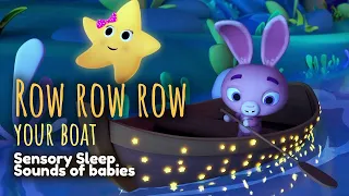 Row Row Row your Boat! 🌙✨ 1 Hour Relaxing Music for Kids | LittleBabyBum - Baby Songs