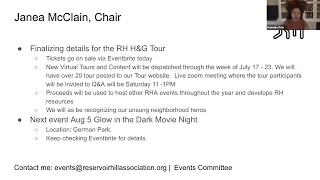 RHA General Membership Monthly Meeting, July 12, 2022