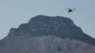 Mountain fire 2022 Helicopter Fire Fighting