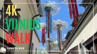 【4K】 Lithuania Vilnius Walk - Jono Meko Skersvėjis with Jellyfish