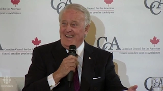 Mulroney: 'give me a mic and I feel a song coming on'