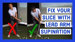 Fix your slice with lead arm supination using the Golf Hanger training aid