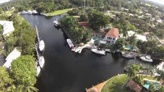 Aerial views of Fort Lauderdale's North Fork of the New River