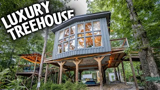 TINY HOME Treehouse Airbnb tour!