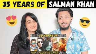 35 Years Of Salman Khan (REACTION) | Megastar Salman Khan | Tribute To Salman Khan