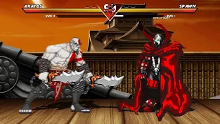 KRATOS vs SPAWN - Highest Level Amazing Fight!