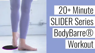 20+ Minute SLIDER Barre Workout! LEGS, GLUTES, & CARDIO