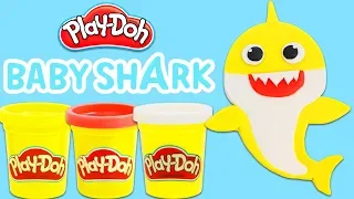 How to Make Cute Play Doh Baby Shark | Fun & Easy DIY Play Dough Arts and Crafts!