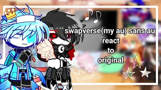 sans au swapverse(my au) react to original meme (와 혼종혼종 이다)