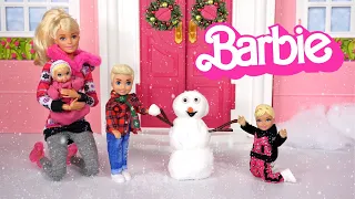 Barbie Family Toddler Dolls Morning Routine & Holiday Traditions