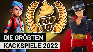 Die schlechtesten Spiele des Jahres 2022