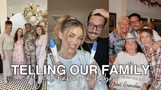 Telling Our Family We're having a Baby | Pregnancy Vlog