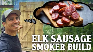 Smoking Elk Sausage with a Bushcraft Smoker (Full Build)