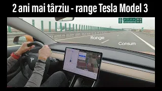 Test consum Tesla Model 3 la 130km/h