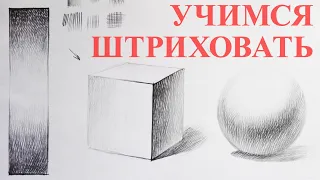 Уроки рисования. Штриховка. Учимся академической штриховке за 30 минут. 🎨