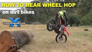 How to rear wheel hop on dirt bikes︱Cross Training Enduro