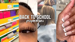 Back To School Preparations Vlog 2022| hair, nails, lashes, shopping + more | *Senior Year Edition*
