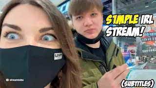 s1mple IRL stream with GF (subtitles)