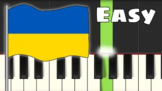 Ukraine National Anthem (Державний Гімн України) | EASY Piano Tutorial