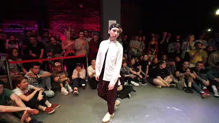 Joe vs Peryzt popping beginners 1/2 Back to the future battle 2019