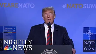 Donald Trump Says Leaving NATO Is ‘Unnecessary,’ Claims Allies Will Boost Funding | NBC Nightly News