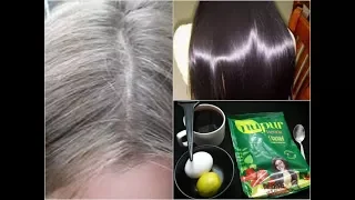 IN 1 Hr cover grey hair to black|BEST WAY TO COVER GREY HAIR AT HOME NATURALLY| HENNA FOR GREY HAIR
