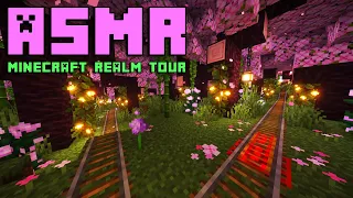 ASMR Gaming || Minecraft Realm Tour || Using Shaders For The First Time!