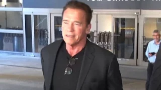 Arnold Schwarzenegger Returns From Meeting Pope Francis