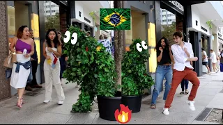 Bushman Prank: Scared 99% of Beautiful and Pretty Brazilian girls