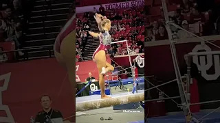 Katherine Levasseur Beam Dismount 🤩 Oklahoma Gymnastics