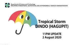 Press Briefing: Tropical Storm "#DindoPH" Sunday, 11 PM August 02, 2020