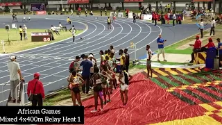 African Games: Mixed Relay Heat 1 4x400m