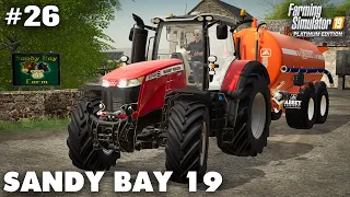 Sandy Bay #26 Spreading Digestate On Our Grass Fields, Farming Simulator 19 Timelapse, Seasons
