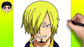 How to Draw Sanji from One Piece | Easy Step-by-Step