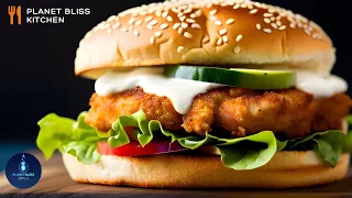 CRISPY CHICKEN BURGER |  SUPER EASY & DELICIOUS RECIPE | CHICKEN SANDWICH