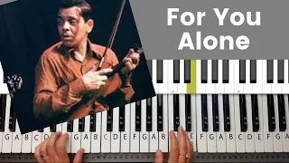 For You Alone – Don Harris Worship Piano Tutorial and Chords