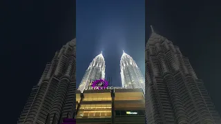 Most beautiful night view #twintowers,Petronas twin towers malaysia #shorts #shortvideo #trending