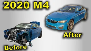 Rebuilding a 2020 BMW M4 Heritage Edition in less than 10 Minutes!