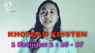 Bacaan, 1 Korintus 1:10-17 || Khotbah Kristen #khotbahkristen #priscawalukouw #mtpjgmim